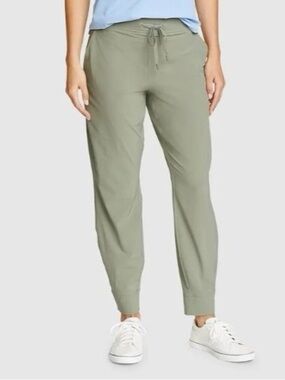 NWT Eddie Bauer  Escapelite Jogger Pants Olive Green Drawstring Size 2X